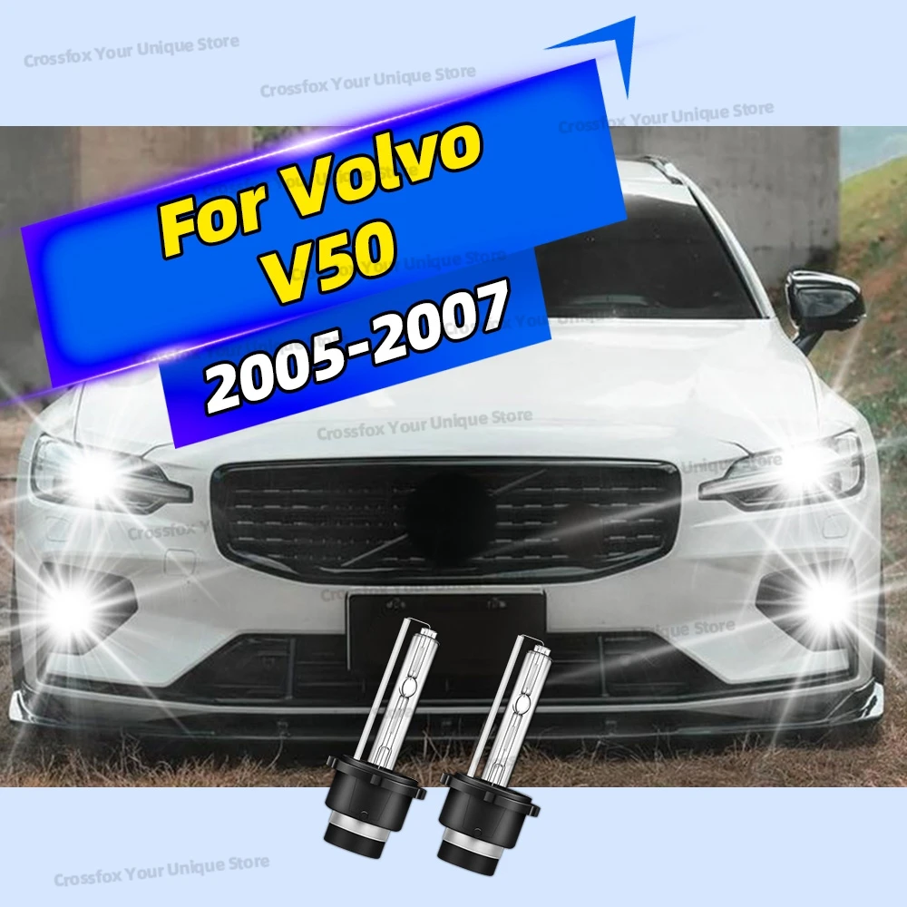 

2 шт. автомобильные передние фары 6000K 8000K 10000K HID ксеноновые D2S для Volvo V50 2005 2006 2007 лампы для фар 35 Вт 12 В