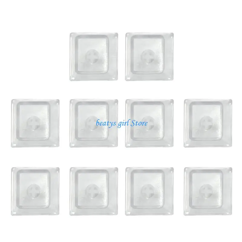 

C7AB Original Height Keycaps Matte Frosteds Texture NonEngraved Transparents Keycaps Mechanical Keyboards Replacement Parts