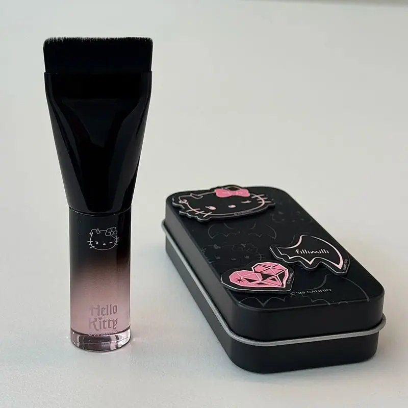 Sanrio Hello Kitty Limited Angel Demon Foundation Brush Ultra-thin One Word and One Stroke Smooth Makeup Soft and Skin-friendly