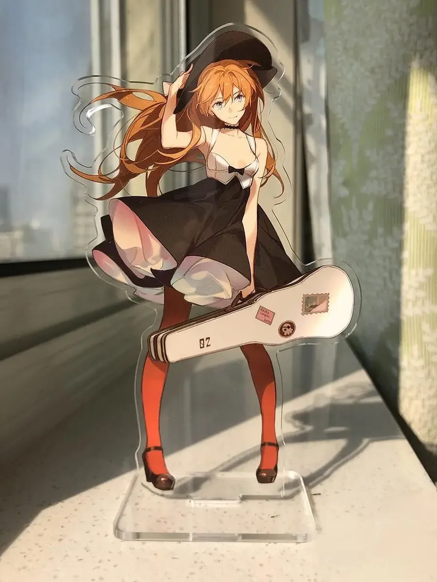 New Asuka Langley Soryu Acrylic Stand Figure EVA Anime Peripheral Cute Originality Cartoon Living Room Desktop Ornament Gift