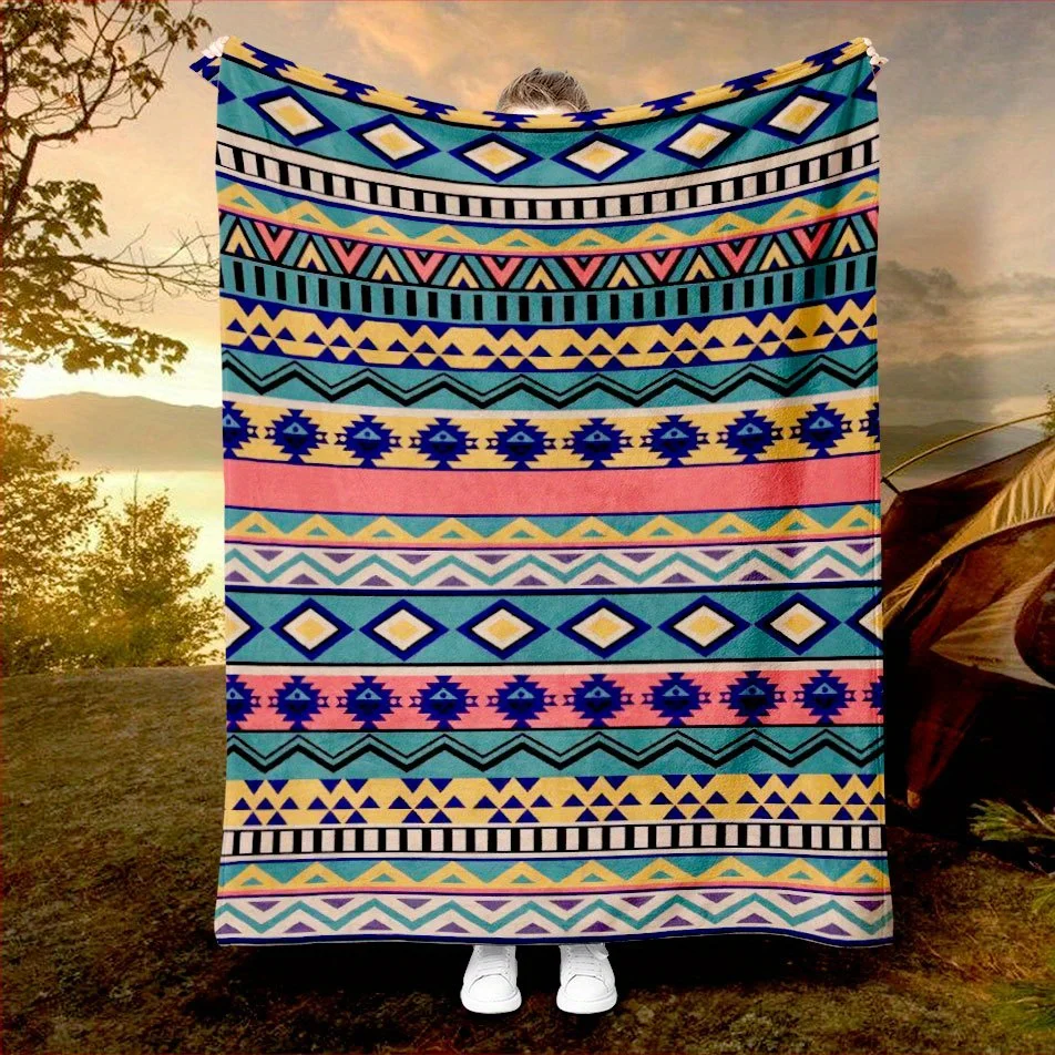 

Bohemian Dreamweaver Blanket Reversible Flannel Throw for Artistic Souls AllSeason Comfort Creative Expression Gift