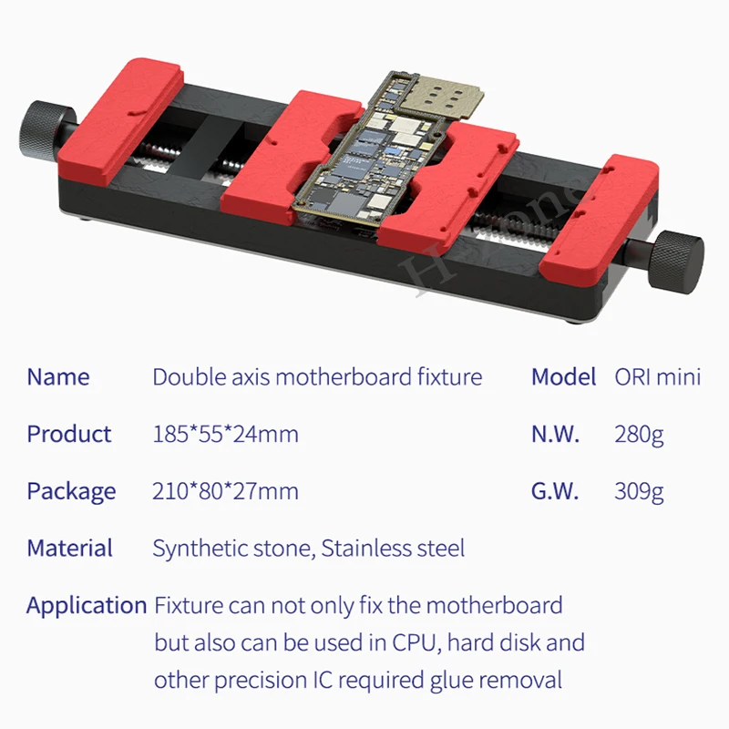 MECHANIC ORI Multi Functional Mini Dual axis Fixture for Mobile Motherboard BGA Chip Repair, Adhesive Removal and Fixing Clip