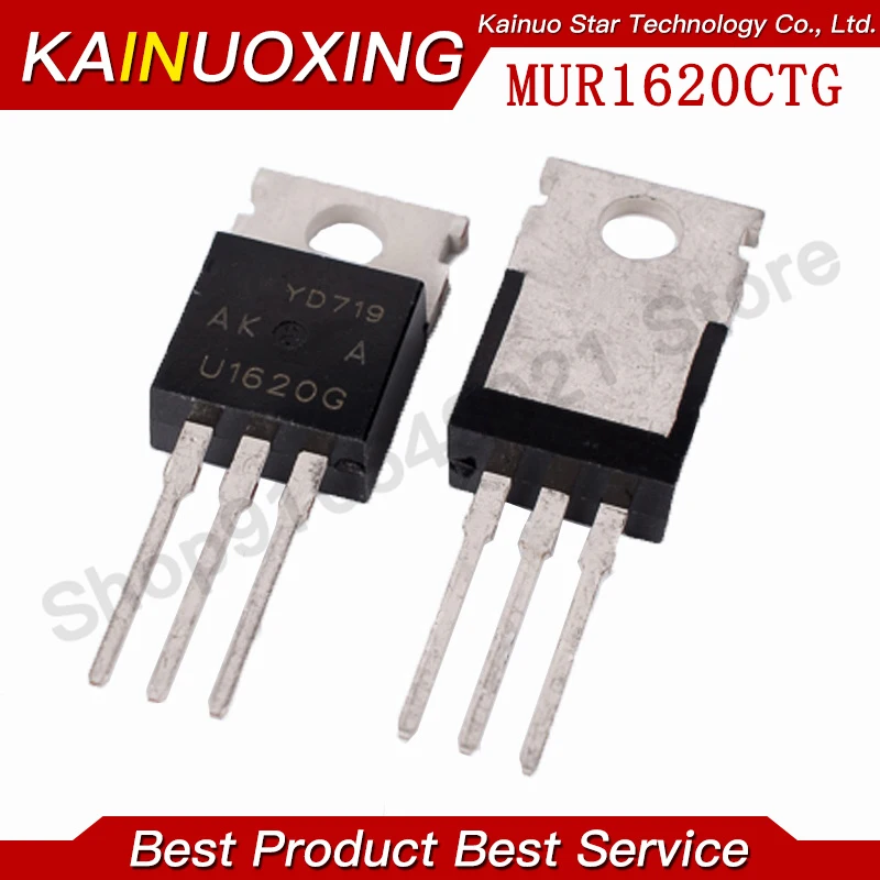 10PCS MUR1620CTG TO220 MUR1620CT TO-220 MUR1620 1620CTG Fast Recovery Rectifiers Transistor new original