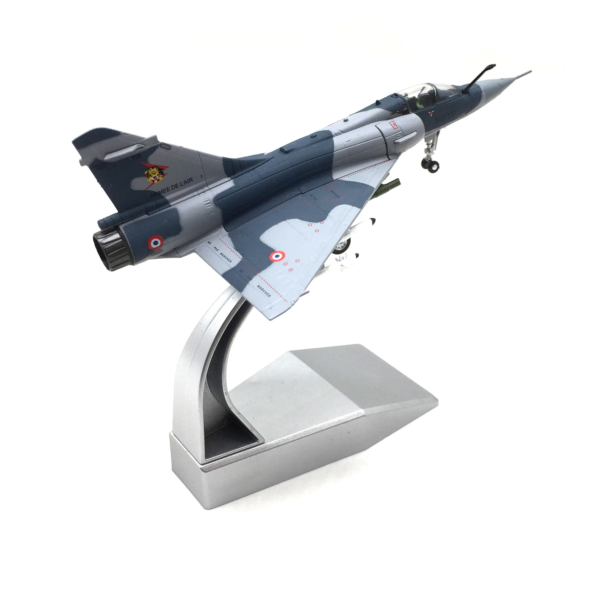 1:100 scala francia Mirage 2000 Mirage Attack Fighter simulazione modelli di aerei in lega decorazioni per la casa regali per adulti