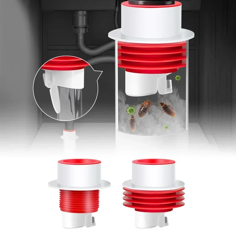 

Floor Drain Core Deodorization Type Kitchen Bathroom Basin Odor-proof Sealing Sewer Pipe Plug Round For Sink Mop Pool Plastic