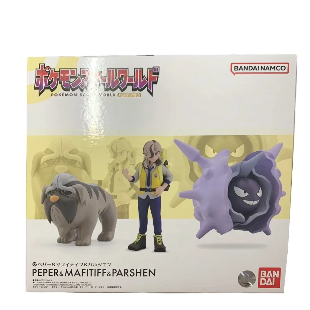 Bandai escala Original mundo POKEMON Paldea región Arven Cloyster Mabosstiff figuras de Anime juguetes regalo adornos de modelos coleccionables