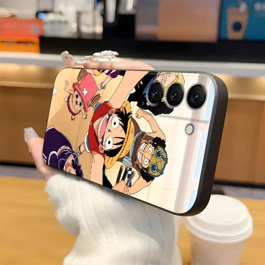 حافظة لهاتف سامسونج جالاكسي S25 Edge S21 FE S23 Ultra S20 S24 Plus غطاء هاتف ناعم أسود من قطعة واحدة #3