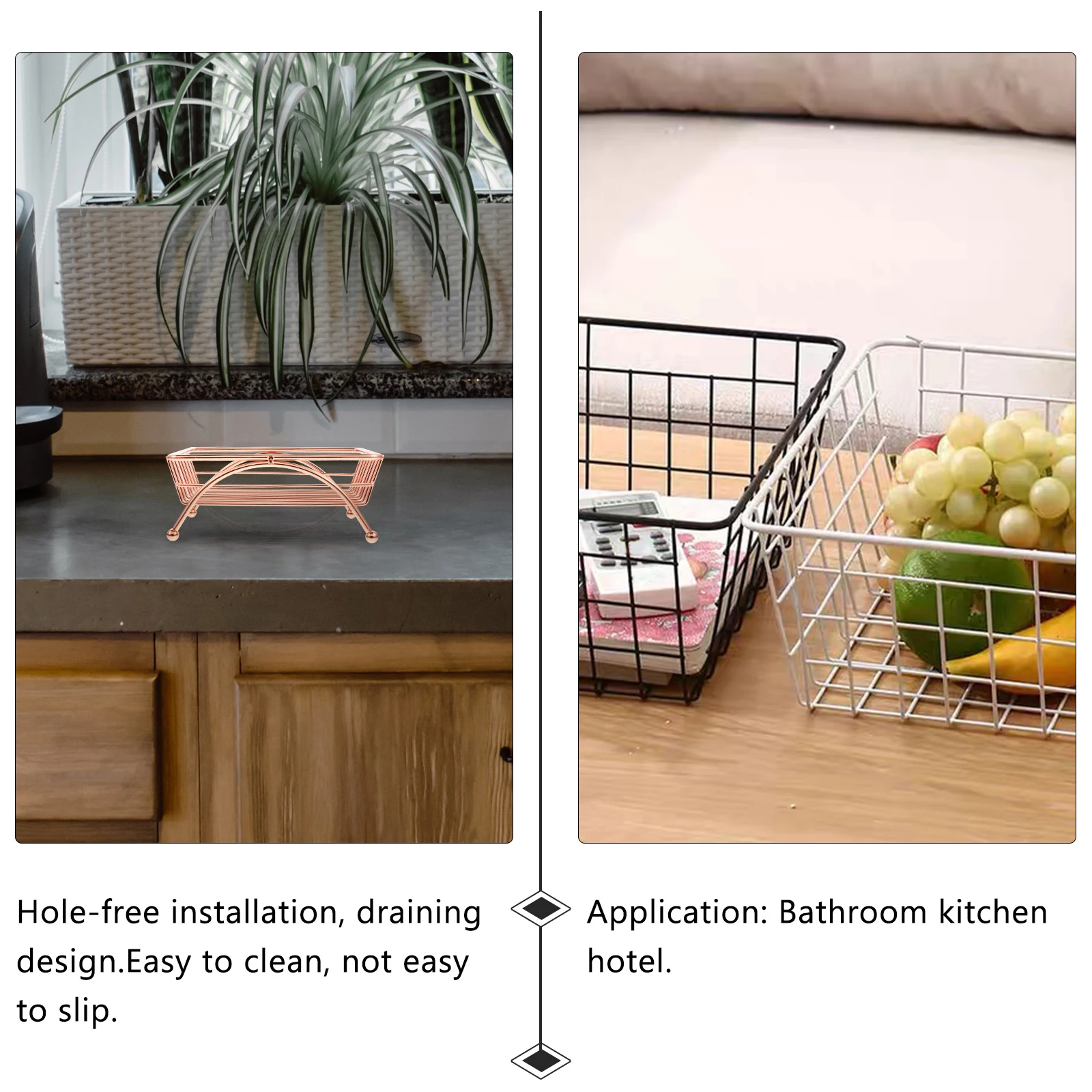 

Soap Dish Rack Home Draining Holder Waterproof Anti Rust Soap Box Four Leg Towel Container Storage Shelves Kitchen