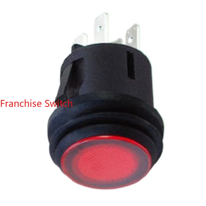 10PCS 20MM waterproof with lock light 3V button  switch R13-527D2L