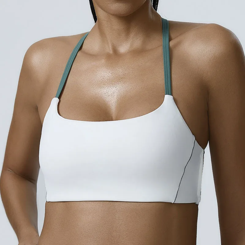 

Sports underwear neck bra beautiful back tight sexy high elastic fitness running European and American yoga bra women breathable