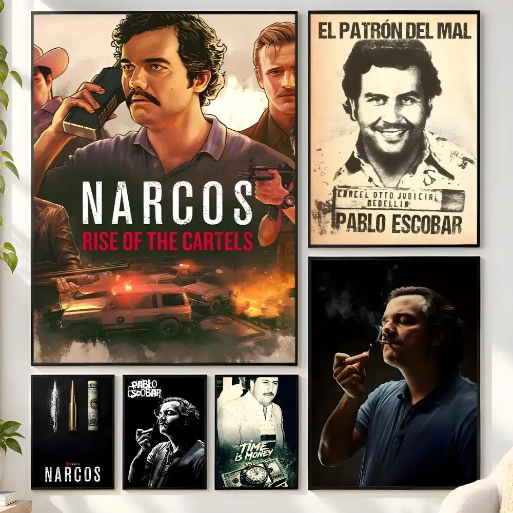 Steve Murphy Crime Season N-Narcos Poster Matte Wall Peel And Stick Decor Bedroom Living Room Office Dorm Home
