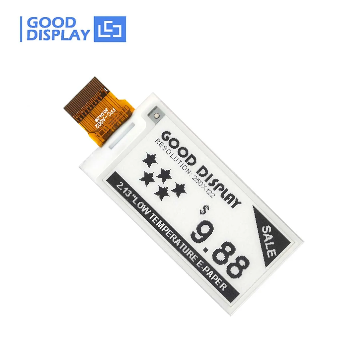 2.13inch E-Paper Display Low Temp Resolution 250x122 E Ink Screen, GDEY0213D33LT