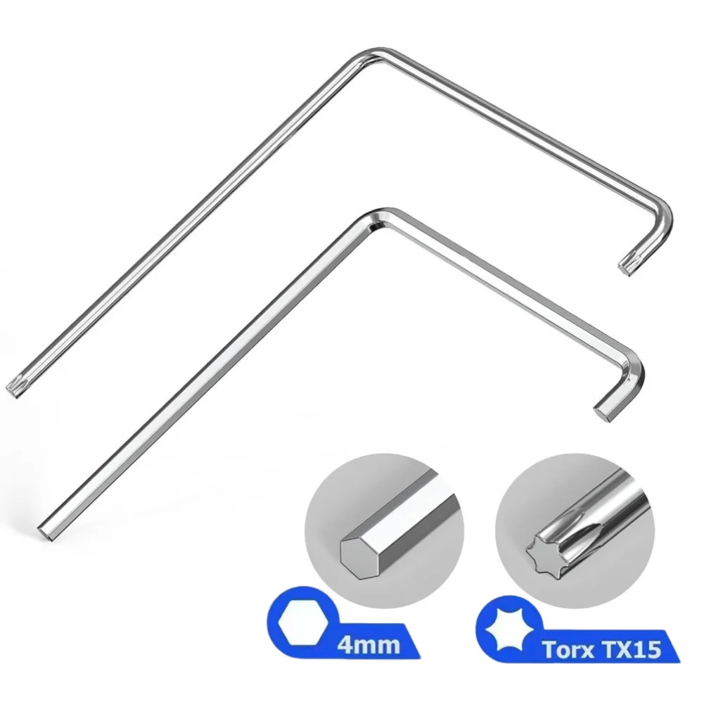 2Pcs Window Adjustment Tool 4mm Bicycle Adjustment Wrench Precise Fitting Hexagonal Wrench for Versatile Fitting Adjustment