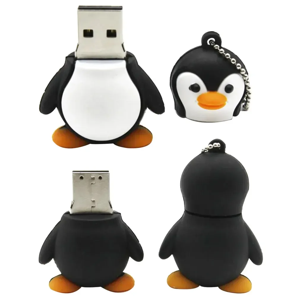 Cute Cartoon Cat USB Flash Drives 64G Animal Penguin Memory Stick 32GB Frog Pen Drive 16GB Owl Pendrive Gift for Children U Disk