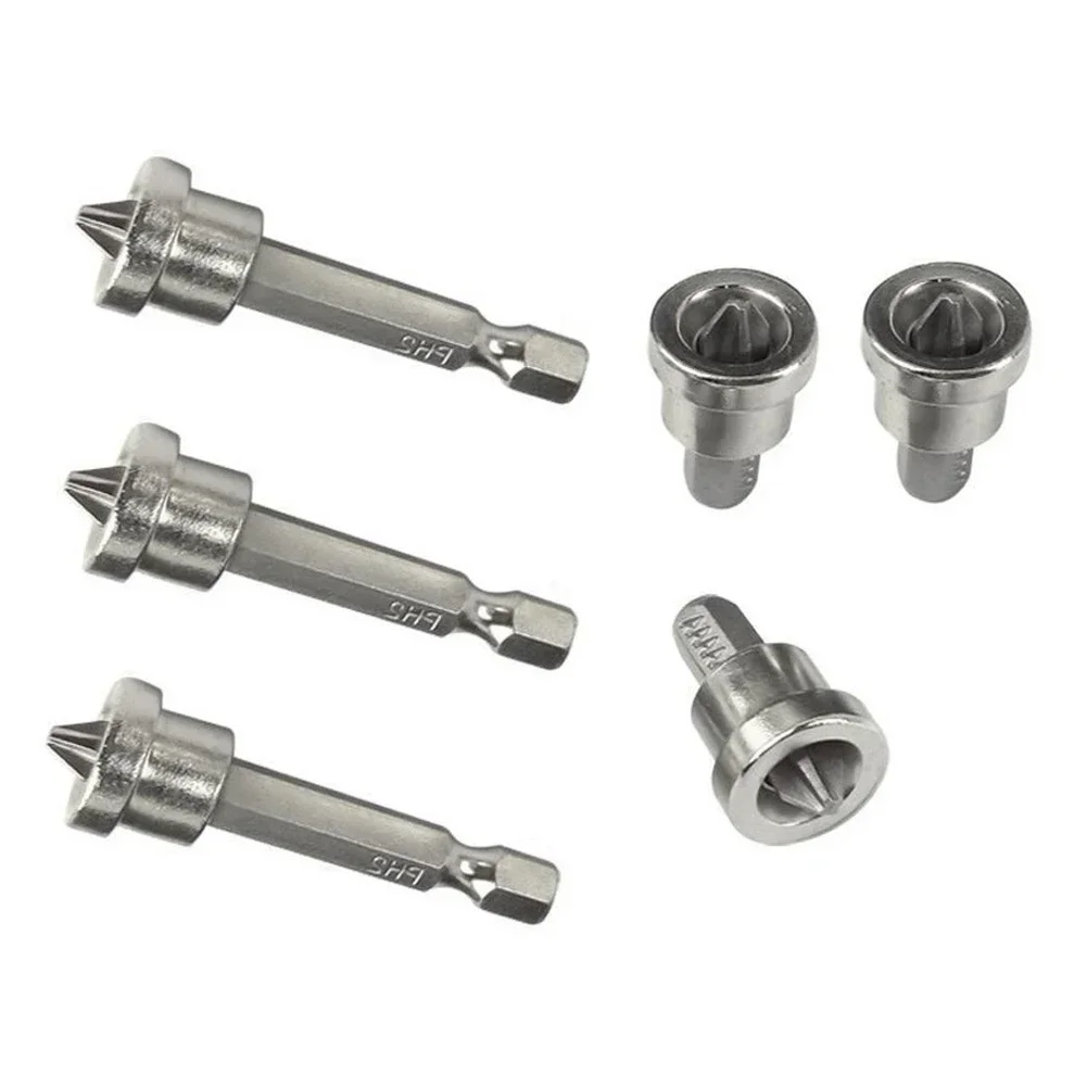 3xMagnetic Positioning Screwdriver Bit Head Woodworking Screw Hex Shank 25/50mm For Household Appliances Repair And Installation