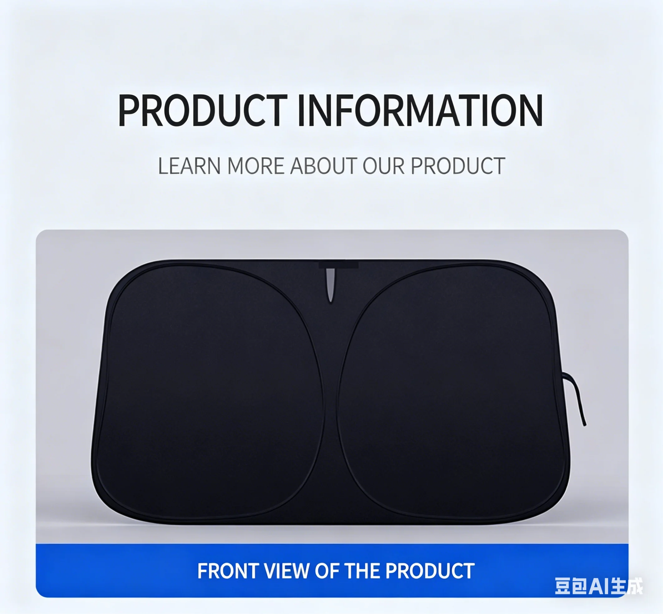 Umbrella Sunshade Car Sunshade Car Sunshade Retractable Sunscreen Heat Insulation Front Windshield Parasol - view 3