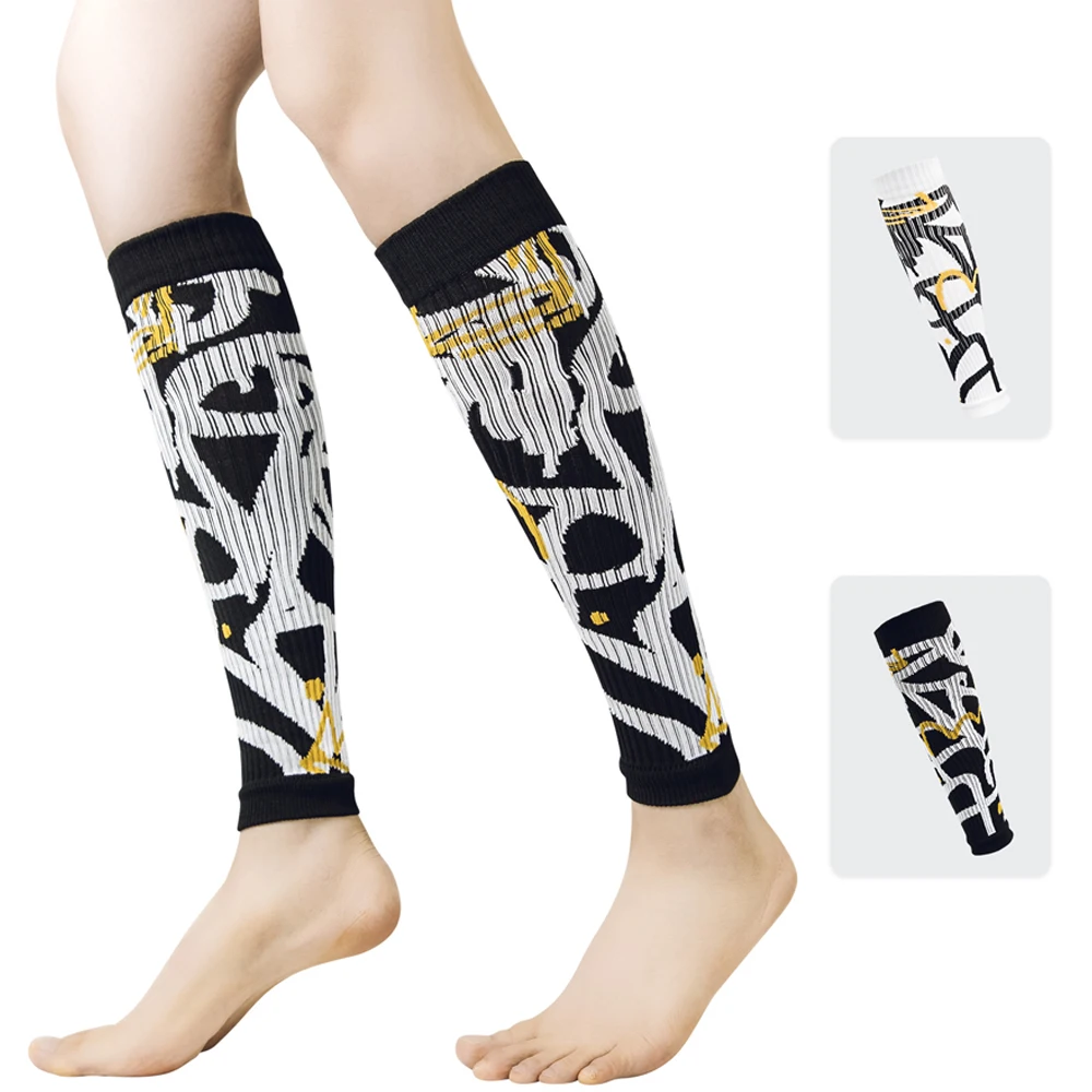 Shin Splendoc-Chaussettes de compression sans pieds pour le sport, manches de mollet, course à pied, cyclisme, fitness, soutien, instituts, 1 paire