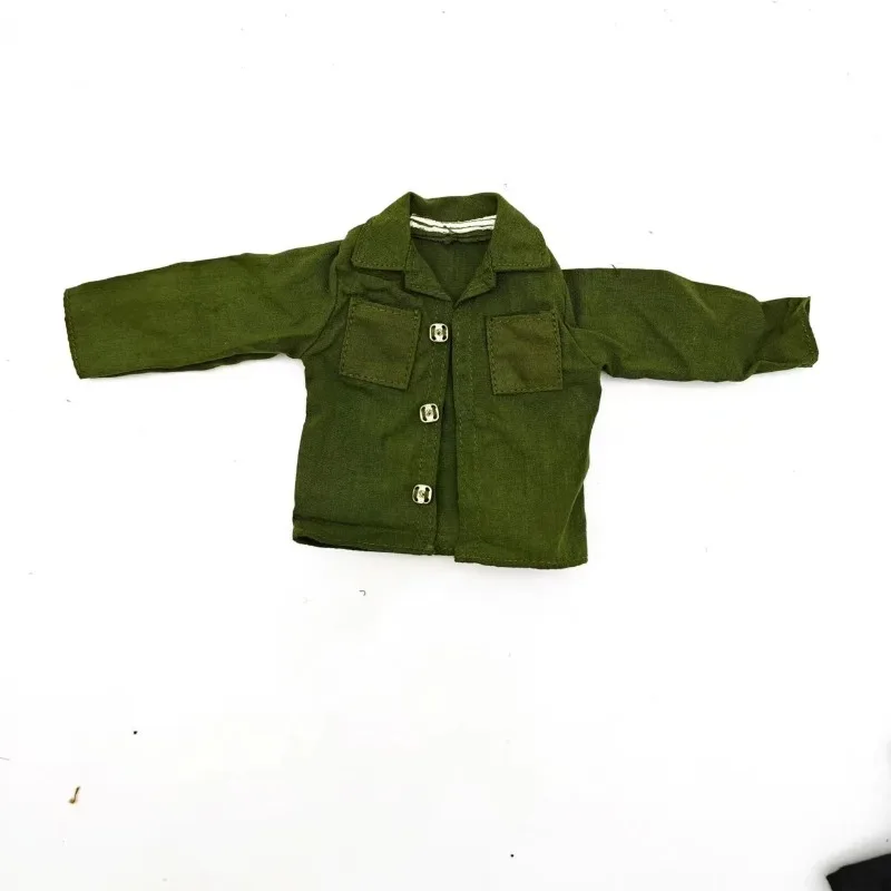 1/6 Scale Army Green Long Sleeves Shirt Casual Shirt Clothes Model for 12\'\' Male Solider Action Figure Body Display Toys