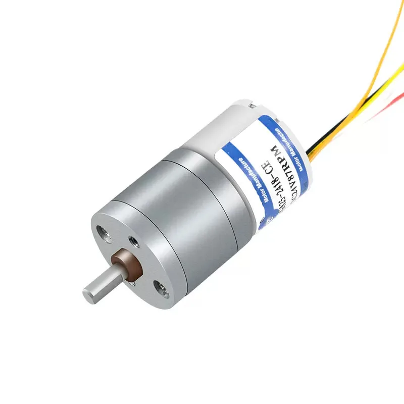 DC 12V 24V JGA25-2418 BLDC Micro DC Brushless Motor Speed Reducer with Encoder, Adjustable Speed, Forward and Reverse Rotation