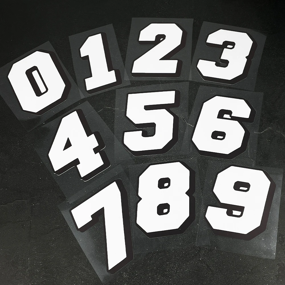 1PC White Number Mo…