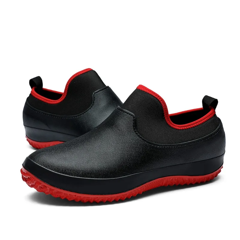 

2025 New Fashion Large Size35-49 Short Rain Boots Catering Car Wash Aterproof Work Shoes Kitchen Anti Slip Shoes Botas De Lluvia