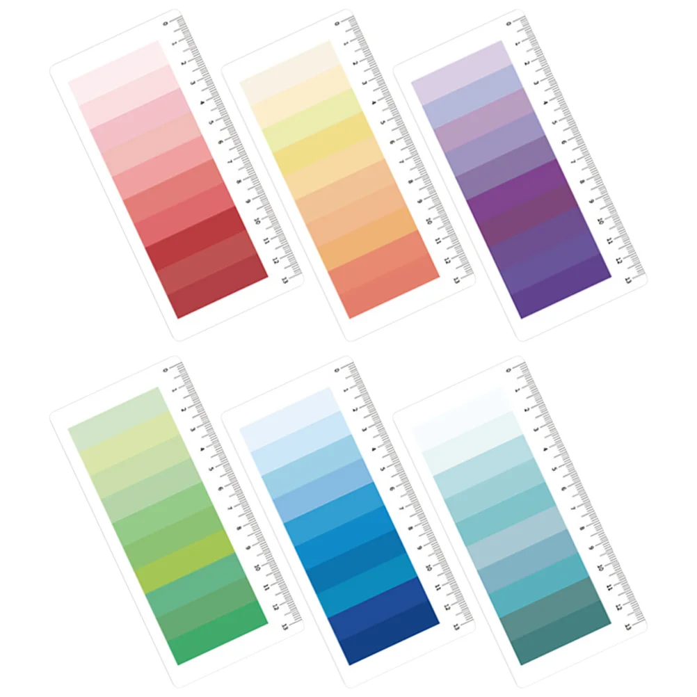 

6 Sets Gradient Notes 150 Sheets N Times Reusable Fine Index Tabs Home Office Multi function Sticky Flags Page Markers