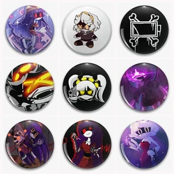 Murder Drone N and UZi J V Lovely Button Pin Cute Cartoon Robot Killers Brooch Badge Backpack Accessories Fans Collect Gift 58mm