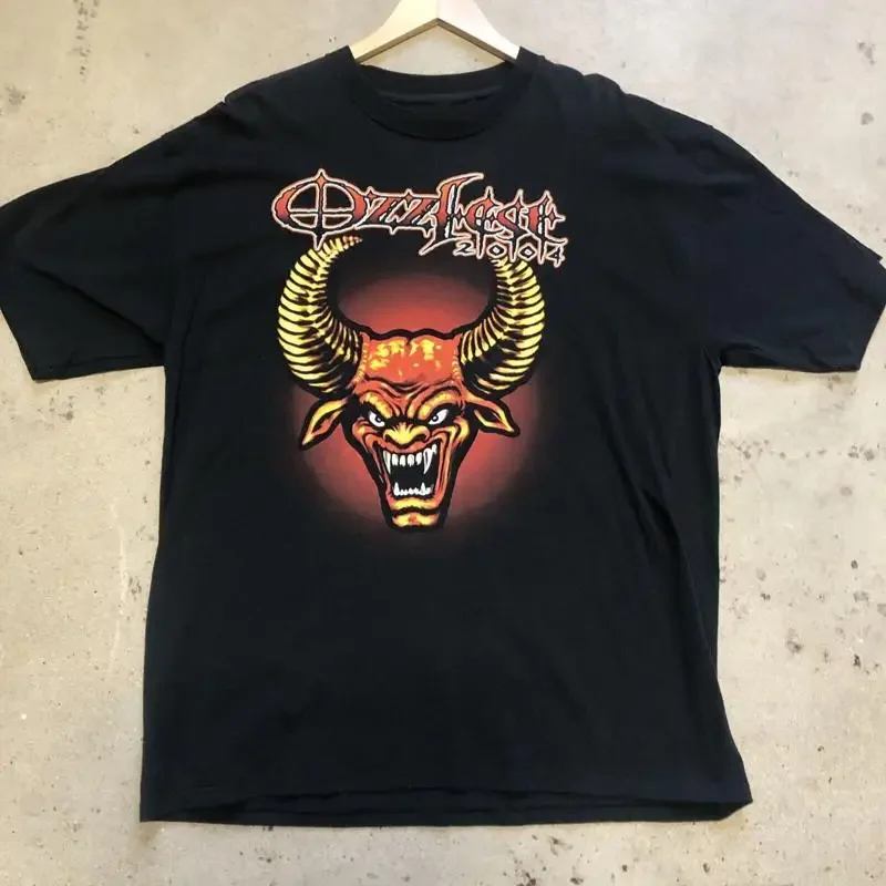 Футболка Ozzfest 2004, хлопок, для фанатов, черная, размер S-5XL, EL151