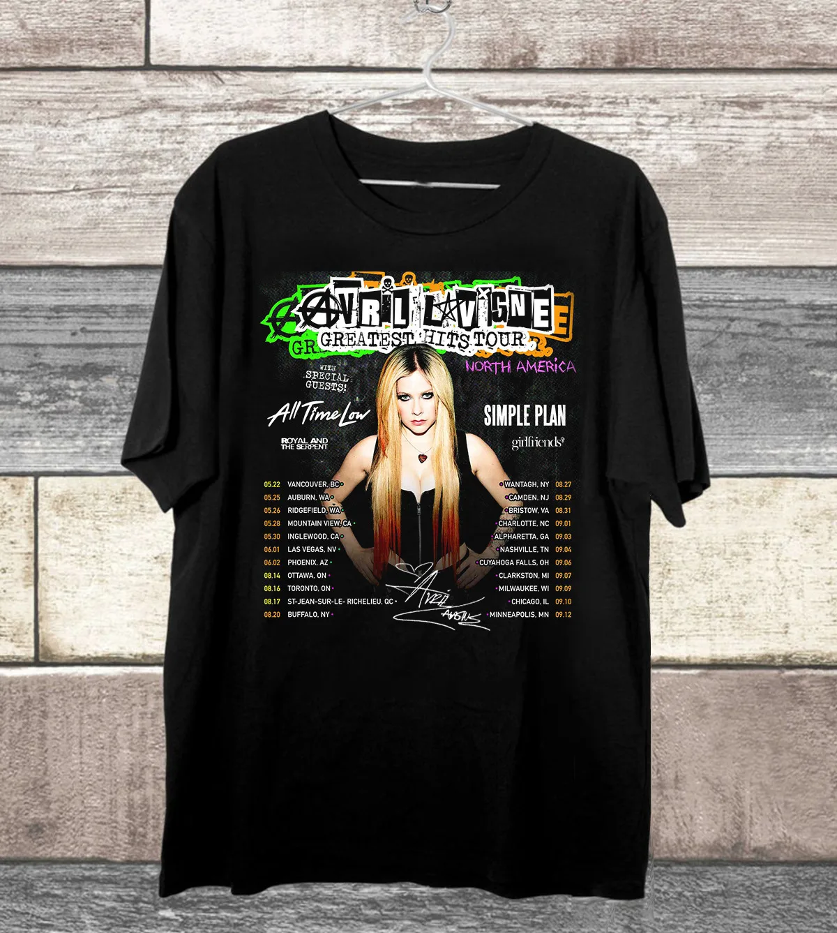 Avril Lavigne Summer 2024 Adult Unisex T-Shirt All Size