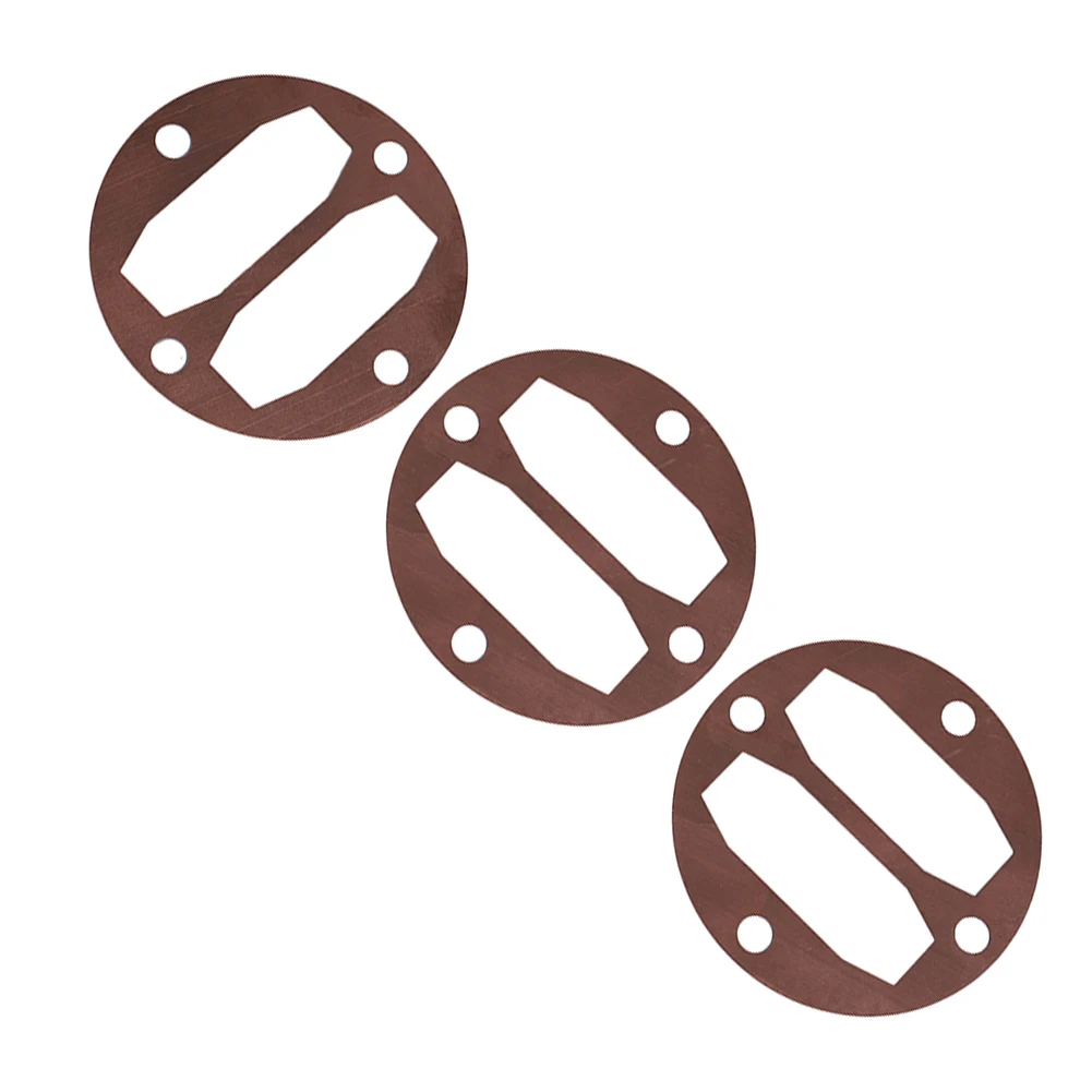 Gaskets Washers Valve Plate For Oil Free 3Pcs For Air Compressor 65 Type 95 Type Copper High Quality Practical