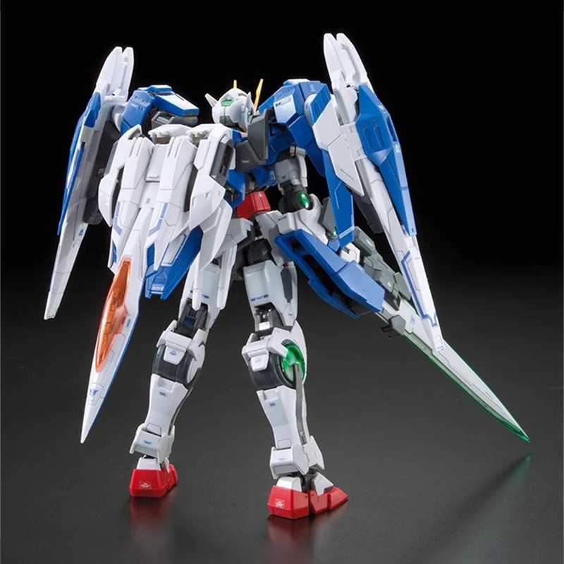 Bandai 00 Gundam Model Raiser Lifting Wing RG18 GN-0000 Mecha Assembly Hand Figure Children's Toy Japanese Anime Peripheral Gift