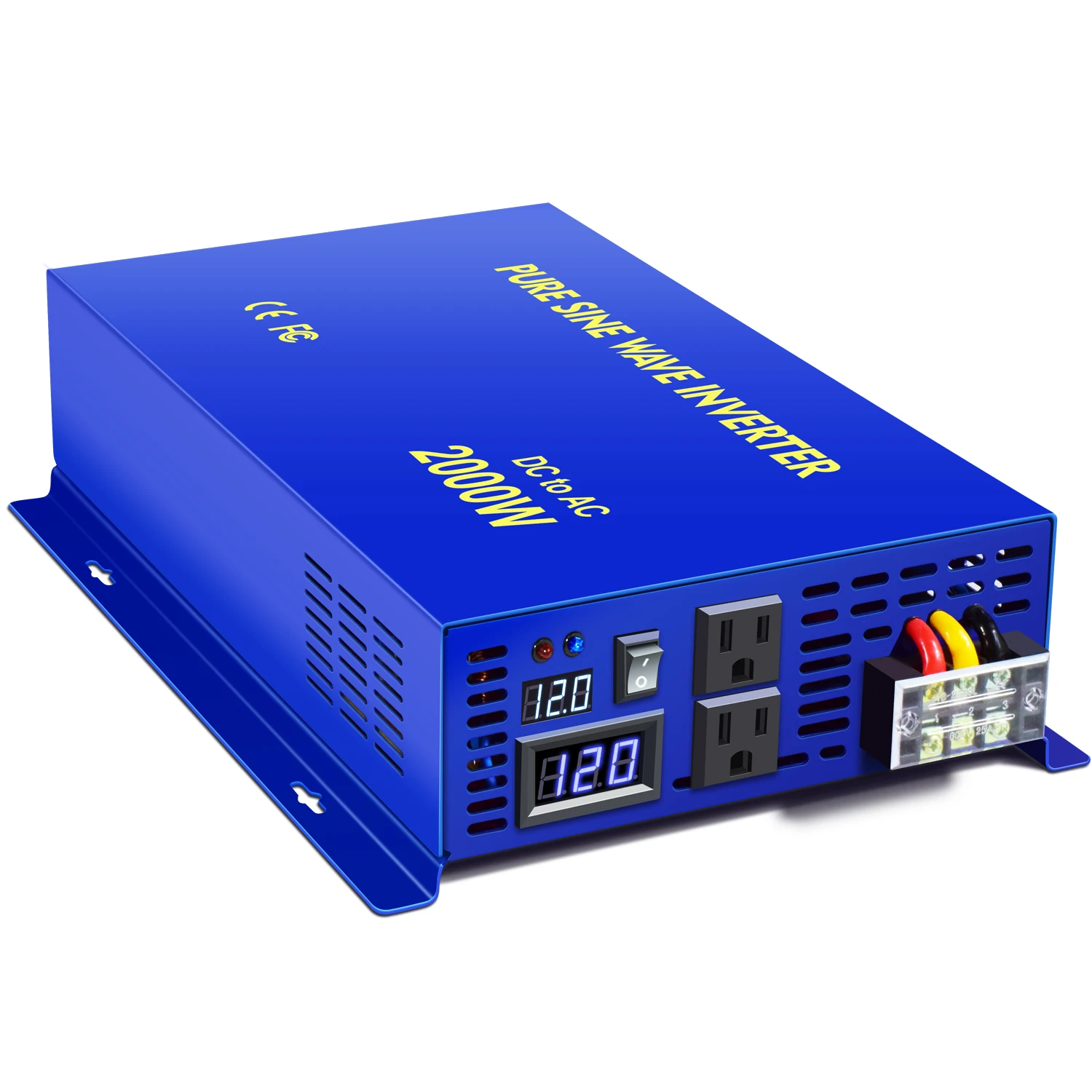 2026 Hot Sale WZRELB Pure Sine Wave Power Inverter  Watt Solar Inverter Wireless Remote Wind Turbines