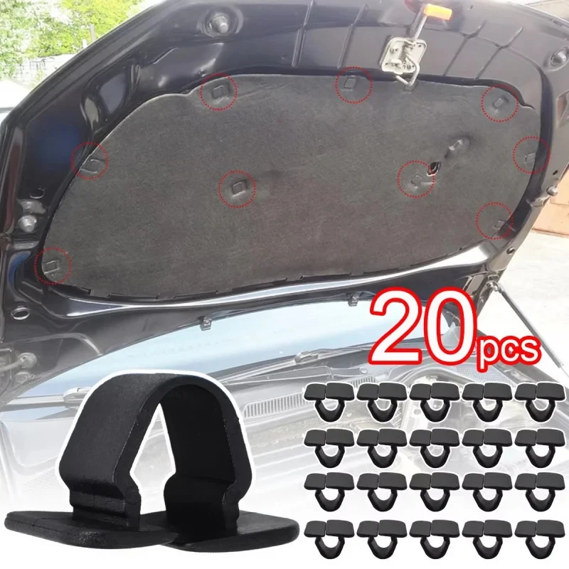 10/20/40/60Pcs Hood Bonnet Insulation Clips Rivet Retainer 1H 5863849 A01C For VW Polo Tiguan Passat B5 B6 SEAT Leon 2 Skoda