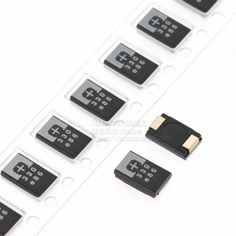 20PCS 2R5TPE330M9 330UF 2.5V 330 6.3V SMD Tantalum Capacitors Polymer POSCAP Type D Ultra-Thin 7343 D7343 New And Original