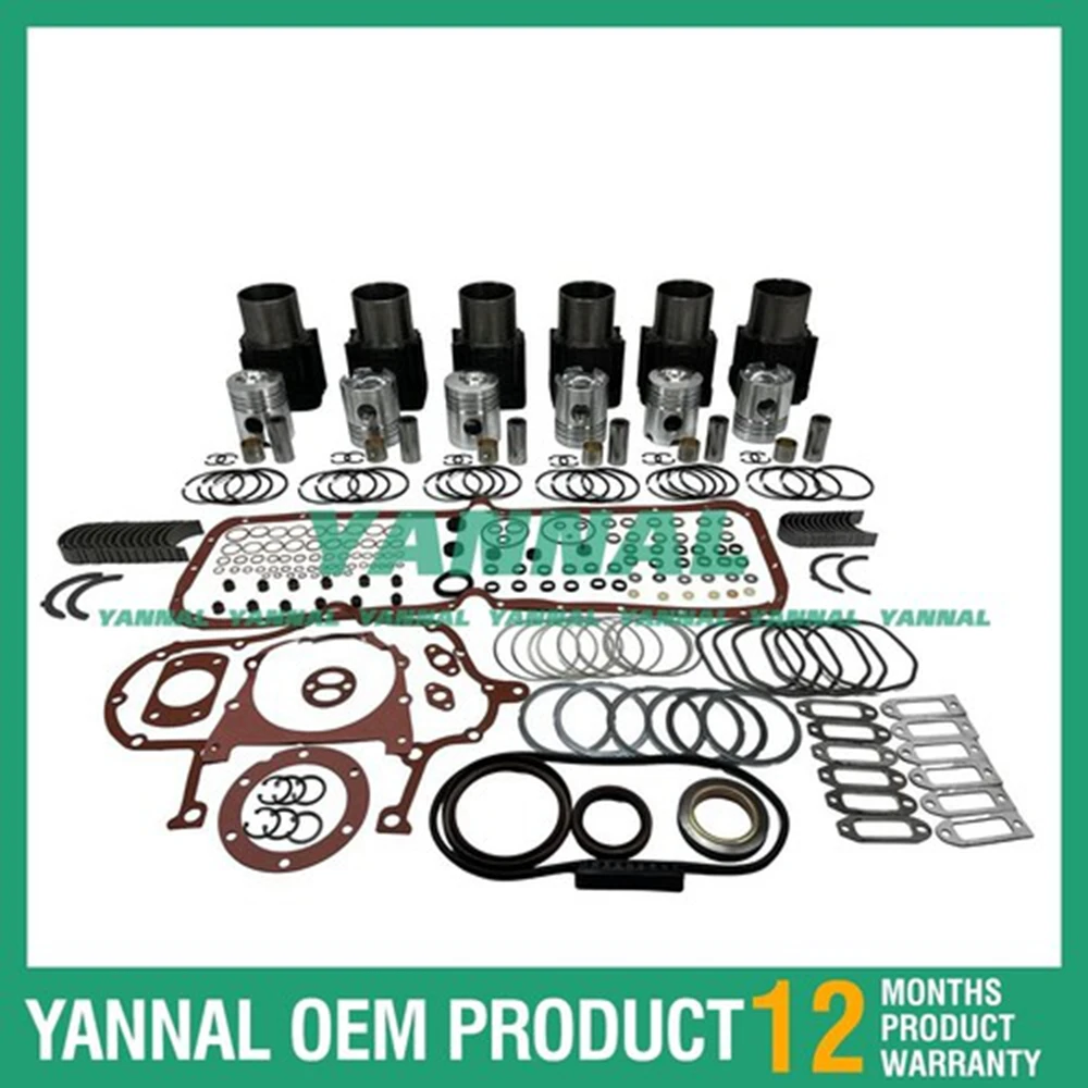 

6x F6L912 Overhaul Rebuild Kit With Gasket Set Bearing For Deutz diesel engine