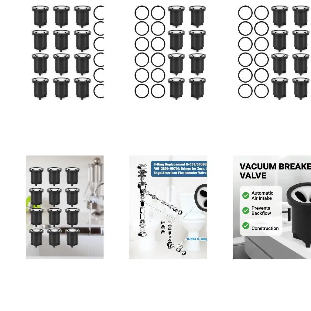 

12Pcs Vacuum Breaker Repair Replaces Broken/Malfunctioning Vacuum Breakers for Smooth Operation Easy to Install D2RD