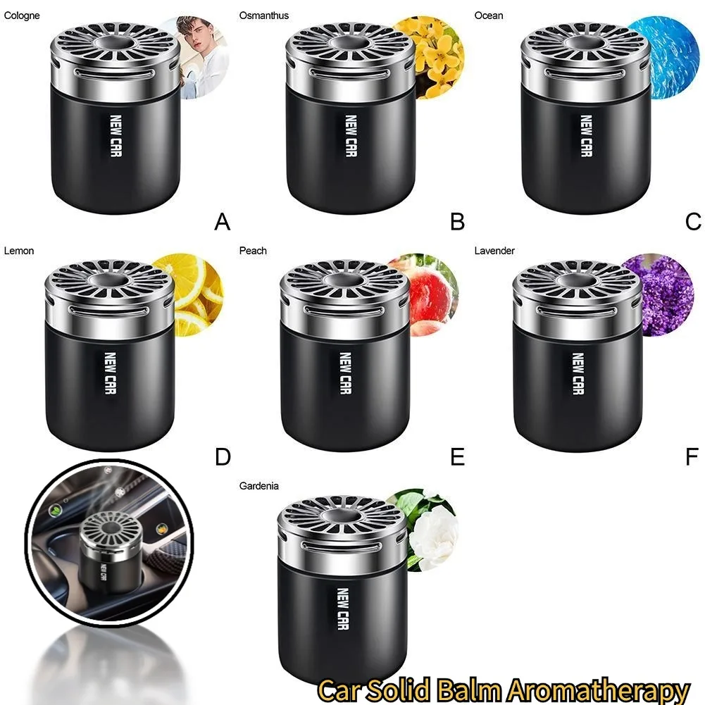 High-grade Car Solid Balm Aromatherapy Perfume Women Long-lasting Deodorization Air Purification Light Car Cream Aromatherapy