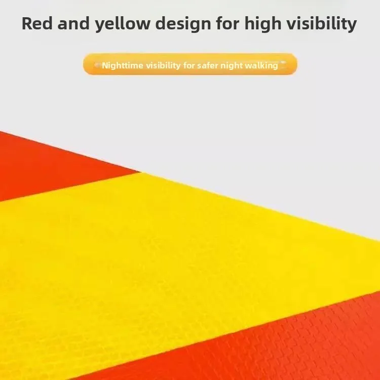 Truck Rear View Reflective Aluminum Plate Trailer Anti-Collision Sticker Vehicle Marking Board Reflective Strip Truck Accesso...