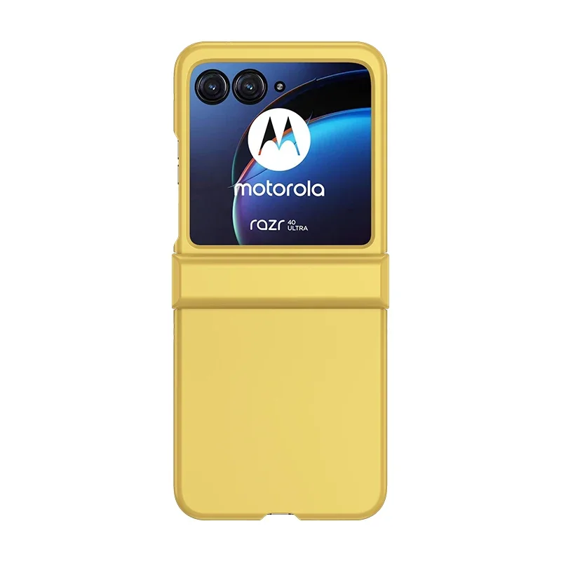 Skin Feel Case for Motorola Razr 40 50 Moto Razr40 Razr50 Ultra 5G Solid Color 3-piece Hinge Set Protection Anti-Scratch Cover