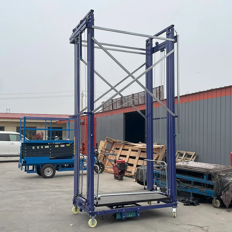 Electric Scaffolding Lift Platform With Durable Steel Wire Rope Sling Height For Retail Industrial Application