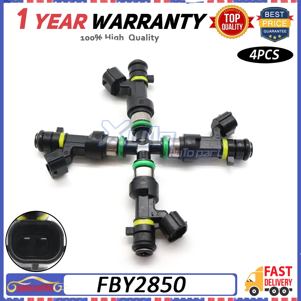 4 teile/los Autokraftstoff-Einspritz düse fby2850 passend für Nissan Cube versa 1,8 l nv200 sentra 2,0 l 2006-2008 16600-en200 fij0026