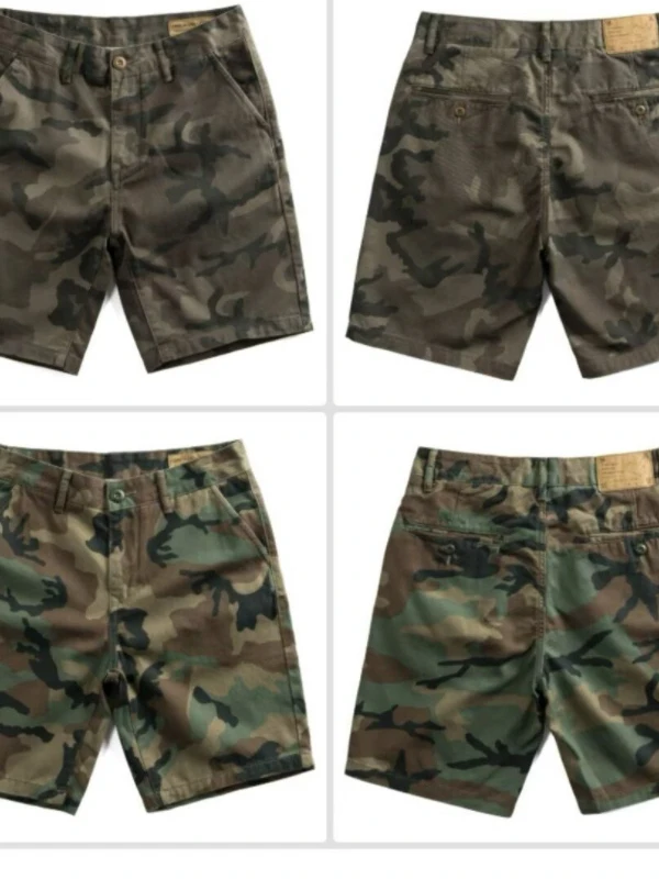 

Summer Camouflage Outdoor Leisure Men's Loose Fit Straight Leg Workwear Sports orts Faionable Ins Versatile Casual orts