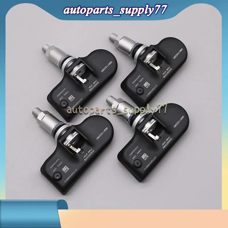 

4PCS 9681102280 TPMS Tyre Pressure Monitoring System Sensor For 2005-2009 Peugeot 1007 407 607 807 2004-2013 Citroen C5 433MHZ