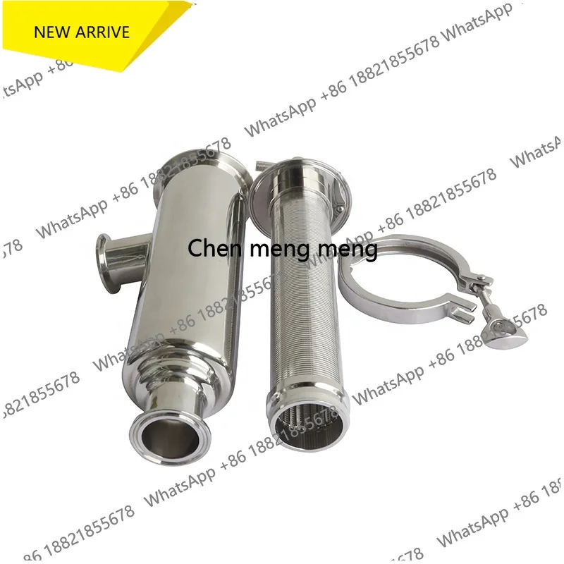 

Y1296 tri clamp hygienic 304ss 316L stainless steel sanitary side inlet entry filter strainer