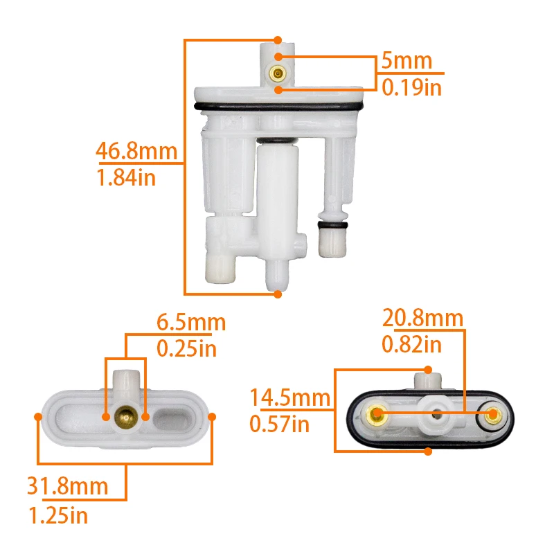 2/4/6PCS Lawn Garden Carburetor Fuel Main Jet Module Fuel Assembly Module For Briggs & Stratton 450E 596521 09P702 592792 Engine