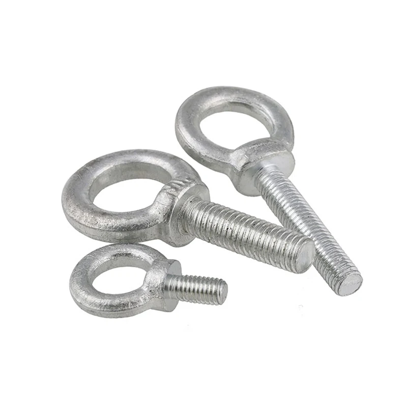 1Pcs M6 M8 M10 M12 M14 M16 M18 M20 Gegalvaniseerd Eye Bolt Marine Lifting Eye Schroeven Ring Loop Gat voor Kabel Touw Eyebolt