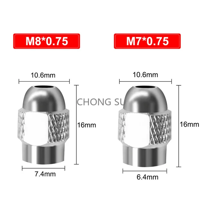 2-11pcs Mini Drill Brass Collet Chuck Shank for Dremel Rotary Tools Dia 4.2/4.3/4.8mm M7/M8*0.75mm Nut Accessories Set 0.5-3.2mm view 6