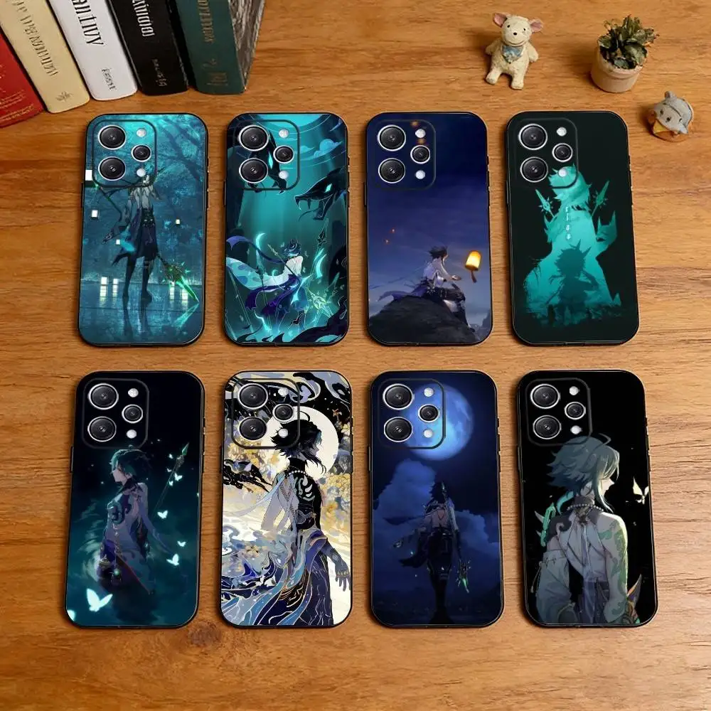 X-Xiao Genshin Impact  Phone Case Silicone Soft For IPhone 17 16 15 14 13 12 11 X XR Plus Pro Max Plus