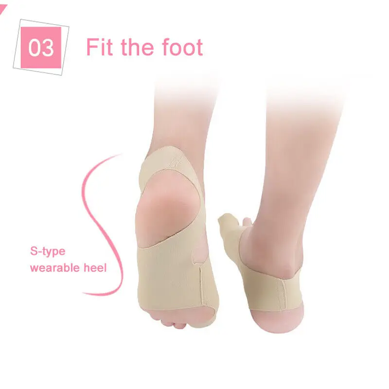 1 Pair Big Toe Bunion Corrector Toe Straightener Orthopedic Socks Toe Separator Pain Relief Hallux Valgus Feet Protector Care