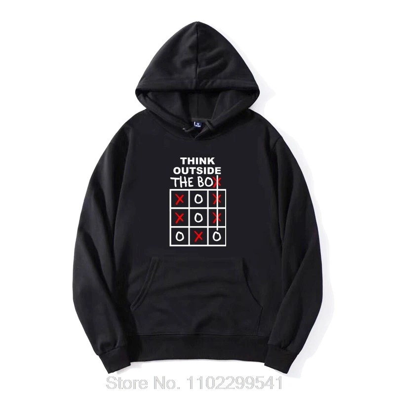 Think Outside The Box Table 3D Printed Hoodie The Big Bang Theory Logical Cotton Round Neck Mens Hoody Hip Hop Sweatshirt